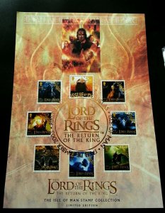 Isle Of Man The Lord Of The Rings 2003 (FDC) *card *Limited Edition *certified