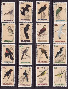 Bahamas-Sc#709-24-unused NH set-Birds-1991-