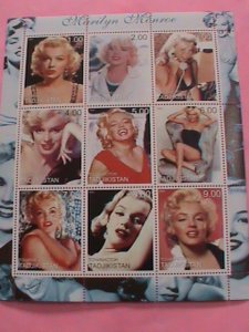 TAJIKISTAN STAMP-2000- SEXY MARILYN MONROE -MNH STAMP SHEET  REMEMBER ALWAYS