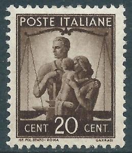 Italy, Sc #464, 20c MH