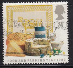 Great Britain 1989 used Scott #1250 32p Milk, cheese, yogurt Dairy products