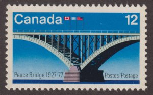 Canada 737 Peace Bridge, 50th Anniversary 12¢ 1977