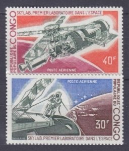 1973 Congo Brazzaville 398-399 Space station, Astronaut