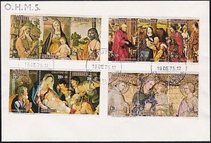 AITUTAKI Cook Is. 1975 Christmas set fine used on FDC......................B2004