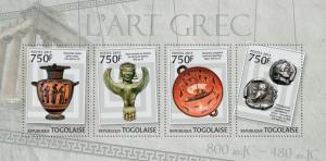 TOGO 2013 SHEET GREEK ART PAINTINGS tg13101a