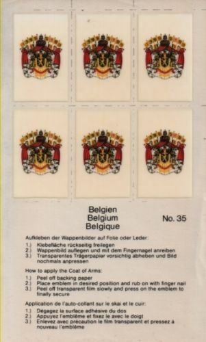 Stamp Album Country Coat of Arms - Choice of countries sheet of 6 per country