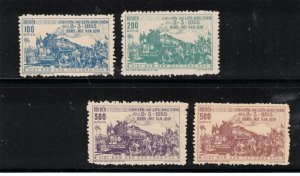 Vietnam Democratic Republic #32 - #35 Very Fine Mint Unused (No Gum) As Issued