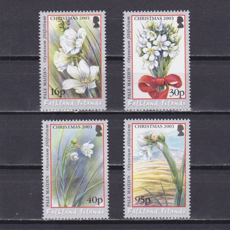 FALKLAND ISLANDS 2003, Sc# 849-852, Flowers, MNH