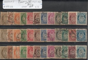 Norway 47-58 Set Used