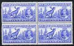 Newfoundland 1937 KG6 Coronation 7c Reindeer line perf 13...