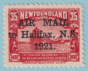 NEWFOUNDLAND C3b AIRMAIL  MINT HINGED OG * PERIOD AFTER 1921 - VERY FINE! - JPH