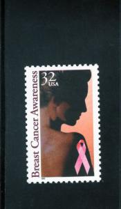 3081 Breast Cancer Awareness, MNH, CV $ .65