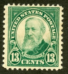 United States Scott 622 Unused HRMOG - 1926 13c Harrison - SCV $9.00