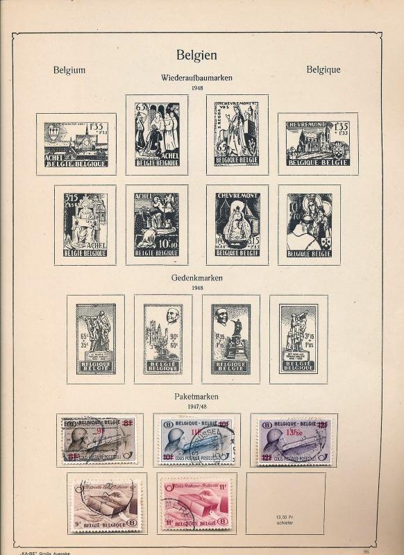 BELGIUM 1940s/60s Railway Trains Dues M&U Collection(Appx 100+Items) (Ref DD627