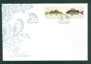 Aland. 2008 FDC. Fish Pike - Perch Zander. Paintings. Sc.# 270-271