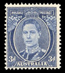 Australia #183 Cat$57.50, 1940 2p dark ultramarine, never hinged