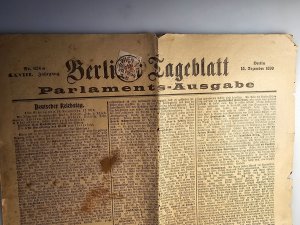 Austrian newspaper with stamp 1899