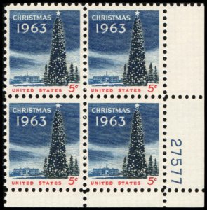 US #1240 CHRISTMAS MNH LR PLATE BLOCK #27577