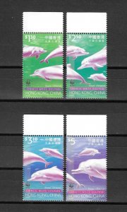 HONG KONG 1999 WWF SG 995/8 MNH