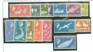 South Georgia #1-15 Unused Single (Wildlife)