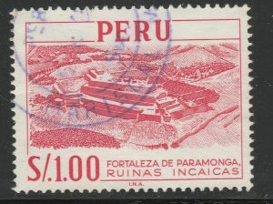 1966 Peru 1s Imprint I.N.A. Used A18P55F423-