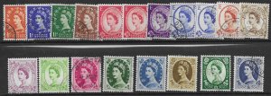 GB 353-69  158   set  19    fine used