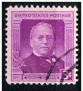 USA 1950 - Scott 988 used - 3c, Samuel Gompers, Labor Leader