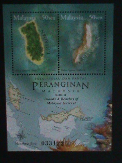 ​MALAYSIA-2003-SC#934 - BEACHES & ISLANDS -MNH -S/S-VF WE SHIP TO WORLDWIDE