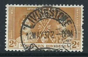 Northern Rhodesia  SG 23 Used short perf  Lovely First da...