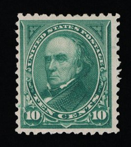 VERY AFFORDABLE GENUINE SCOTT #258 FINE MINT OG H 1894 10¢ DARK GREEN #11684