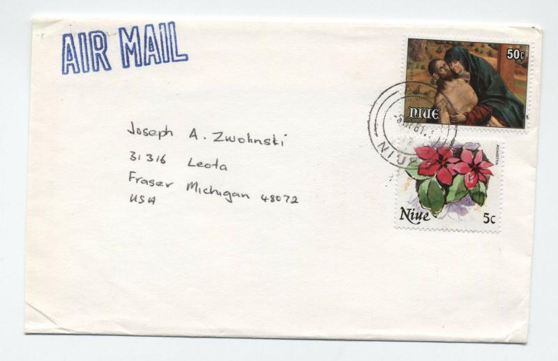 Three 1980s Niue covers to USA airmail [L.195]