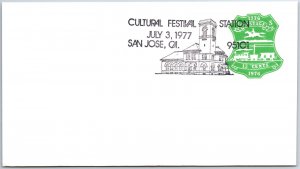 US SPECIAL POSTMARK COVER CULTURAL FESTIVAL AT SAN JOSE CALIFORNIA 1977