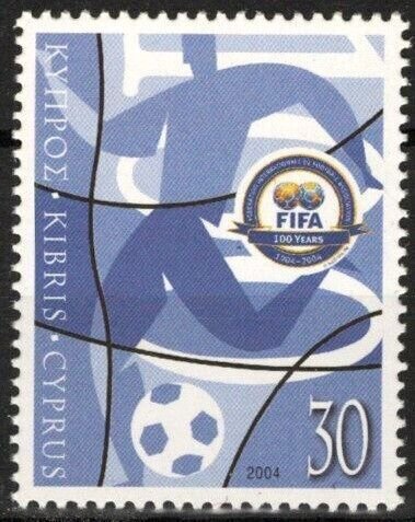 ZAYIX Cyprus 1015 MNH Federation International Football Sports 090222S150 