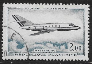 France #C41 2fr Jet Plane - Mystere 20