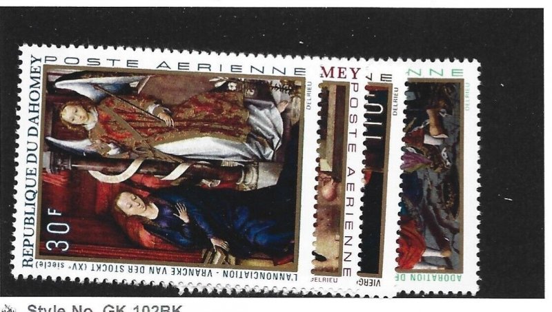 Dahomey Scott C109-112 Paintings set Mint NH