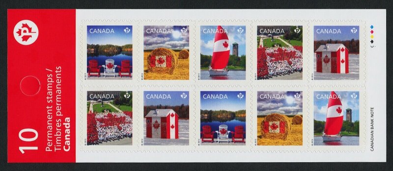 Canada 2616c Booklet BK521a MNH Canadian Pride, Flag, Yacht (Security Printing) 