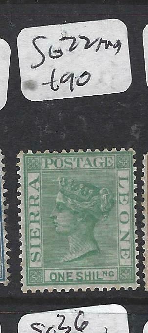 SIERRA LEONE  (P3005B)  QV 1/-      SG  22   MOG