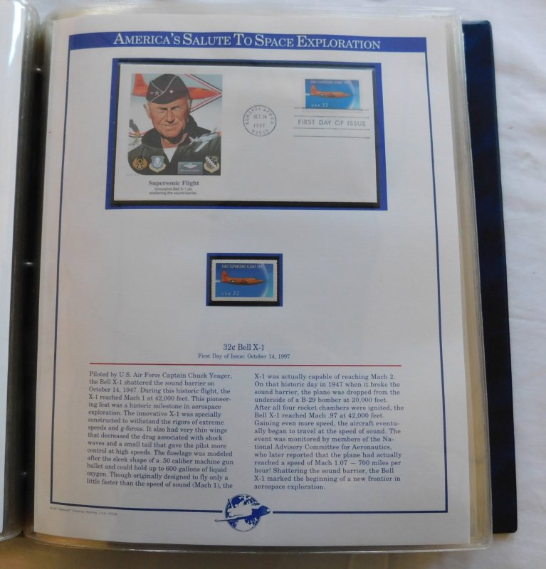 America's Salute to Space Exploration, Fleetwood First Day Covers w/ Min...