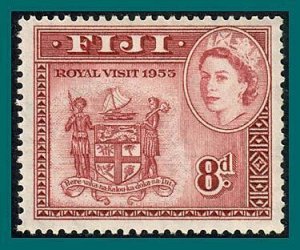 Fiji 1953 Arms, Royal Visit, MLH  #146,SG279