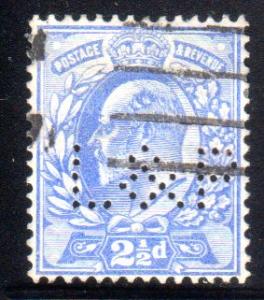 Great Britain 131 perfin used