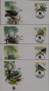 Tokelau 204-07 FDC WWF-95/Birds