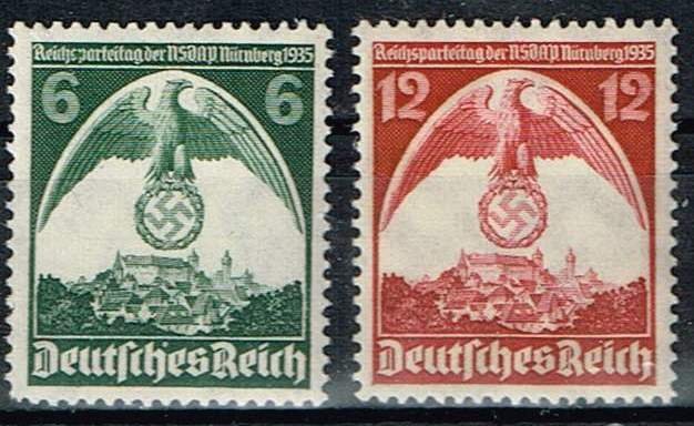 Germany 1935,Sc.#465-6 MNH, Nuremberg Congress