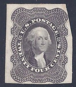 US Scott #37P3 Proof NH F-VF on India Paper