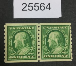 US STAMPS #392  PAIR MINT OG H LOT #25564