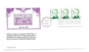 1852 9c Sylvanus Thayer  Carrollton FDC