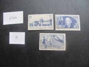 FRANCE 1930S LIGHT HINGED LOT XF  (240) NEW COLLECTION.