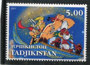 Tajikistan 2001 ASTERIX French Comics Book 1 value Perforated Mint (NH)