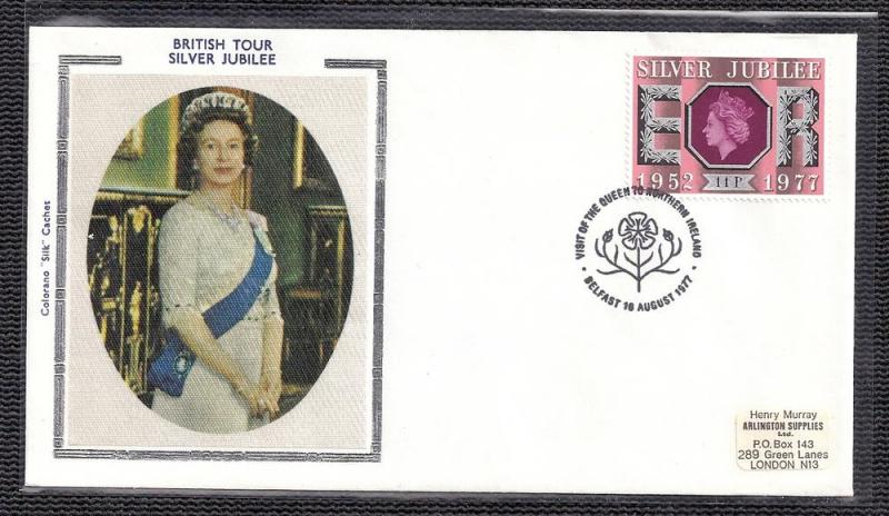QEII Silver Jubilee 1977 Colorano cover BIN E55