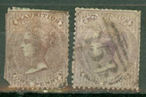 GT: Mauritius 24, 29 used small faults CV $85