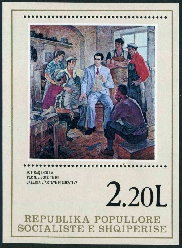 Albania 1846,MNH.Michel Bl.64. Working Class paintings,1978.By Sotiraq Sholla.